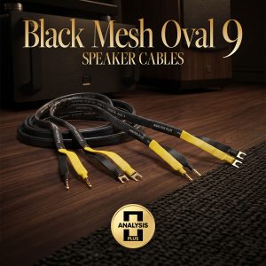 Black Mesh Oval 9 Speaker Cables