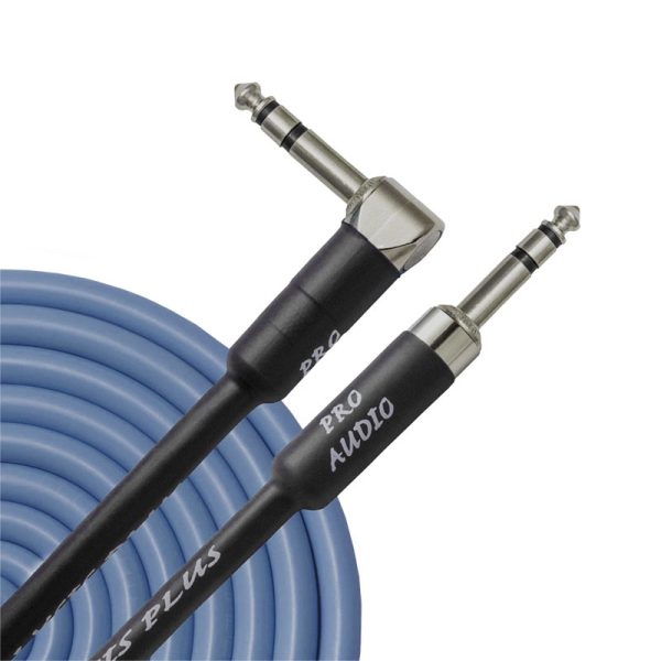 Blue Suede Oval Microphone Cable