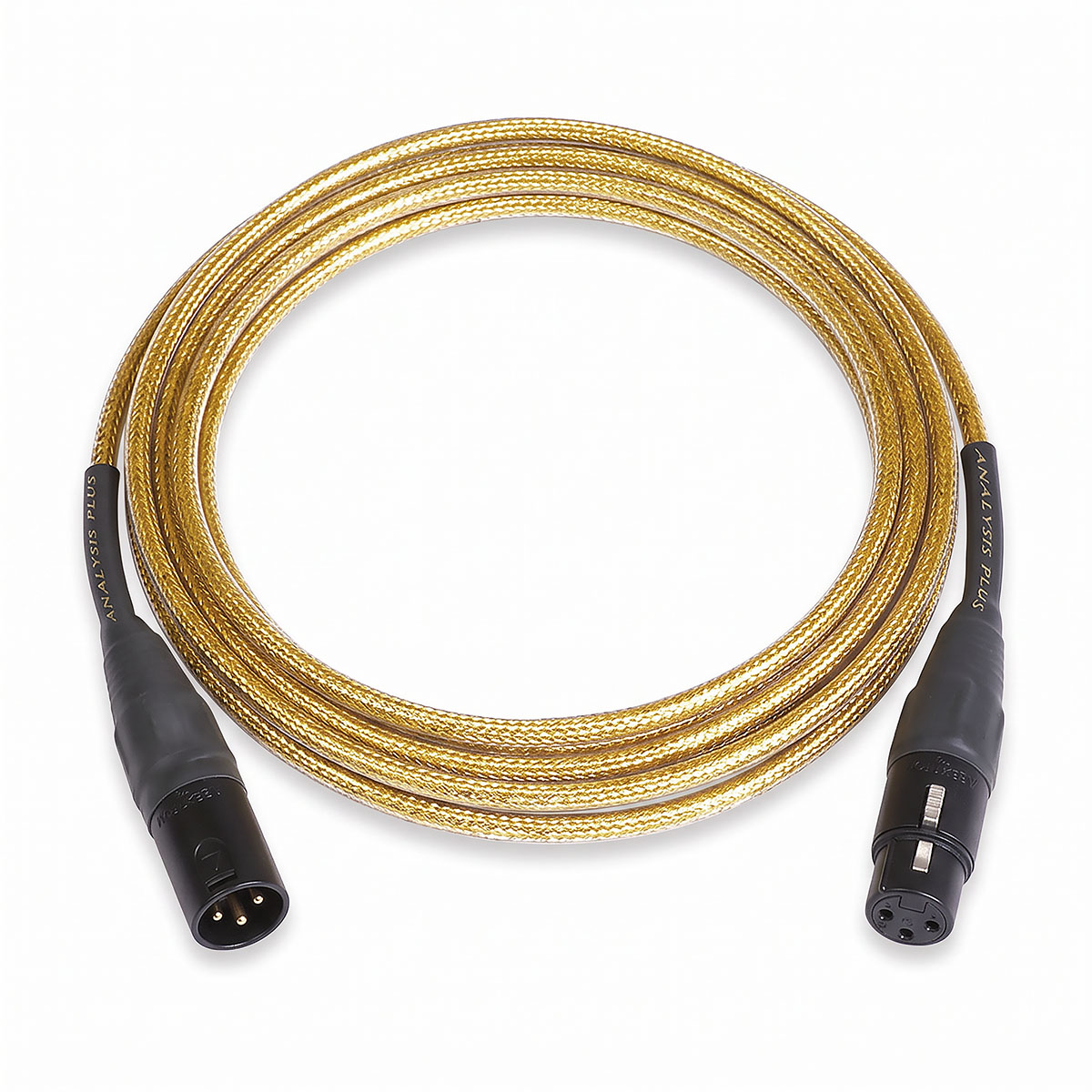 Gold Oval Microphone Cable