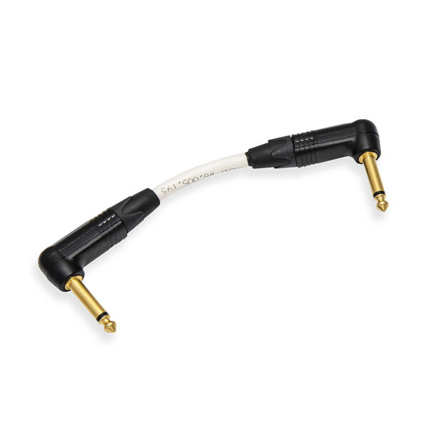 White Oval Short Instrument Cable