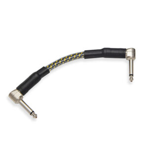 Yellow Oval Short Instrument Cable