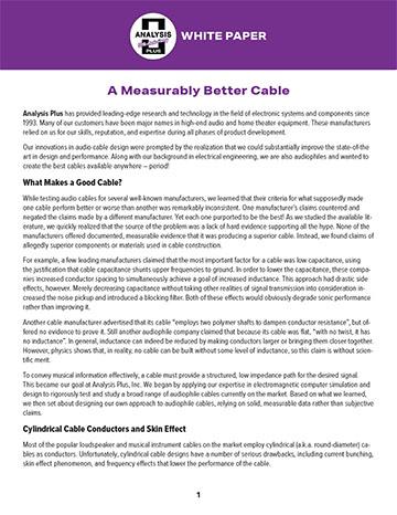 Analysis Plus White Paper