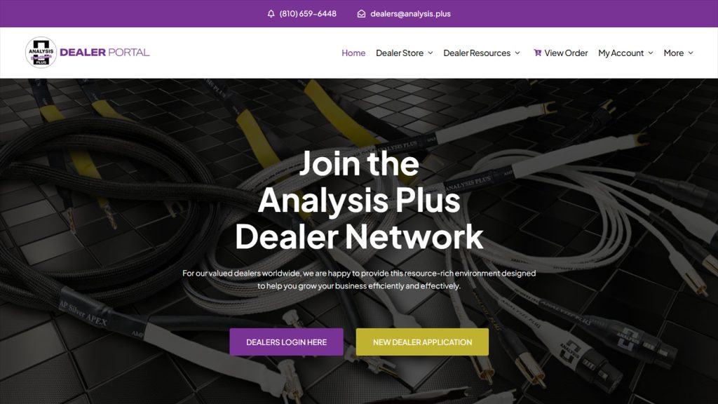 Analysis Plus Dealer Portal